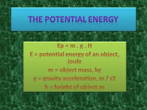 The gravitational potential energy of an object is always measured relative to the