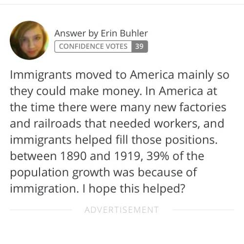 What role did immigration play in the second industrial revolution?