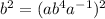 b^2=(ab^4a^{-1})^2
