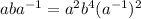 aba^{-1}=a^2b^4(a^{-1})^2