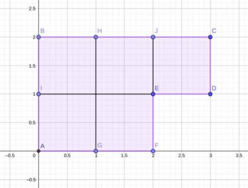 Draw a shape that uses 5 squares and has a perimeter of 10 units.