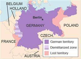 The map shows germany and its surrounding area. which is the best title for the map?  germany's loca