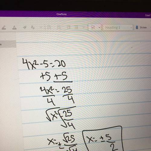 For which equation does it make the most sense to solve by using the square root property?   1.) x2+