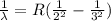 \frac{1}{\lambda}=R(\frac{1}{2^2}-\frac{1}{3^2})