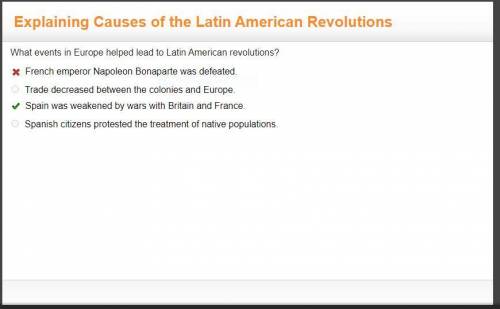 How were events in europe related to the revolution in latin