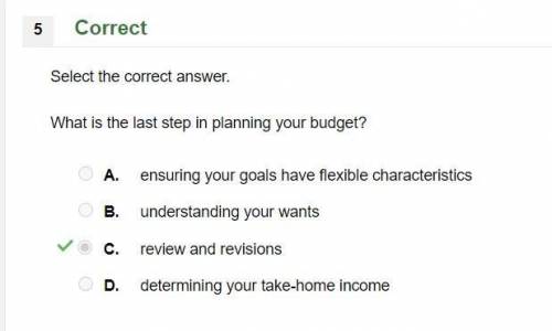 What is the last step in planning your budget?