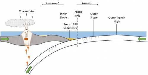 Ocean trenches form over millions or billions of years. which statement accurately describes how oce