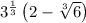 3^{\frac{1}{3}}\left(2-\sqrt[3]{6}\right)