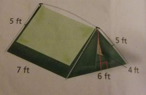 What is the least amount of fabric needed to make the tent