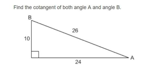 Find the cosine of both angle a and angle b.