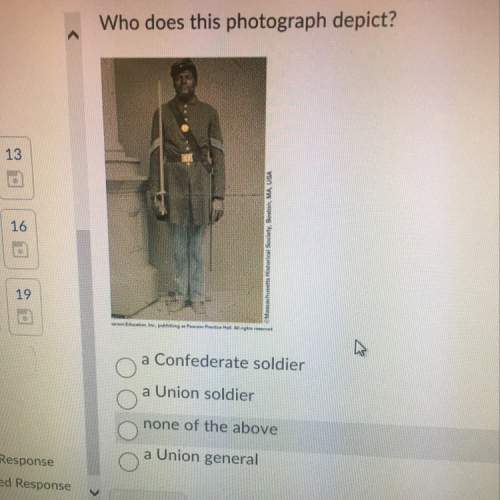 What does this photograph depict ? a. confederate soldier b. union soldier c. none of the above d.