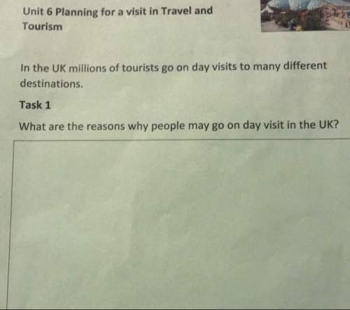 What would you put to this travel and tourism coursework? 15 points