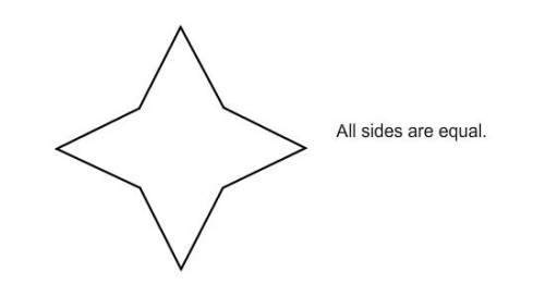 Choose the best description for this polygon. a) convex quadrilateral b) concave quadrilateral c) co