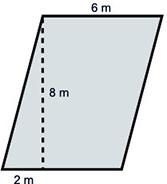 05.02)the area of the parallelogram below is square meters. numerical answers expected! answer fo