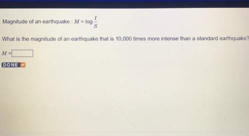What is the magnitude of an earthquake that is 10,000 times more intense than a standard earthquake&lt;