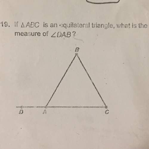 If abc is an equilateral triangle, what is the measure of