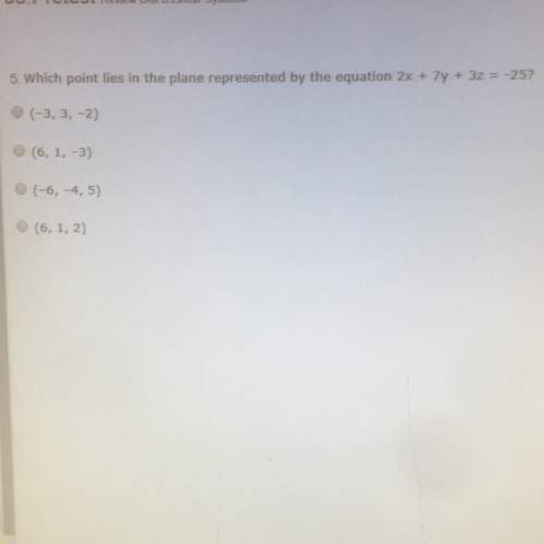 Which point lies in the plane represented by the equation