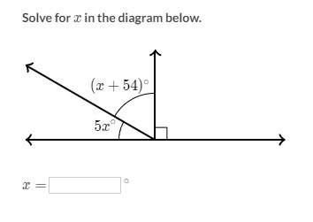 Solve for x (supplementary angle problem thing)