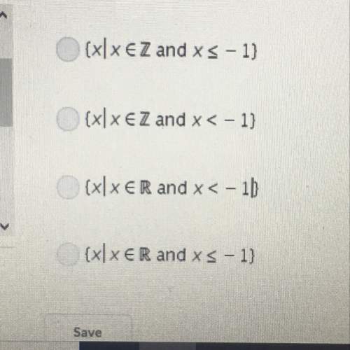 :/// which solution set describes the set of integers less than or equal to -1?