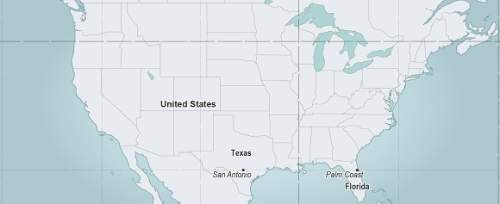 Palm coast, florida, and san antonio, texas, have the same latitude. which generalization can be ma
