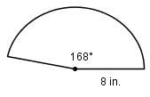 What is the area of the figure to the nearest tenth? a. 6.0 in ^2 b. 12.0 in ^2 c. 24.0 in ^2 d. 26