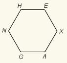 What is the image of g for a 240° counterclockwise rotation about the center of the regular hexagona