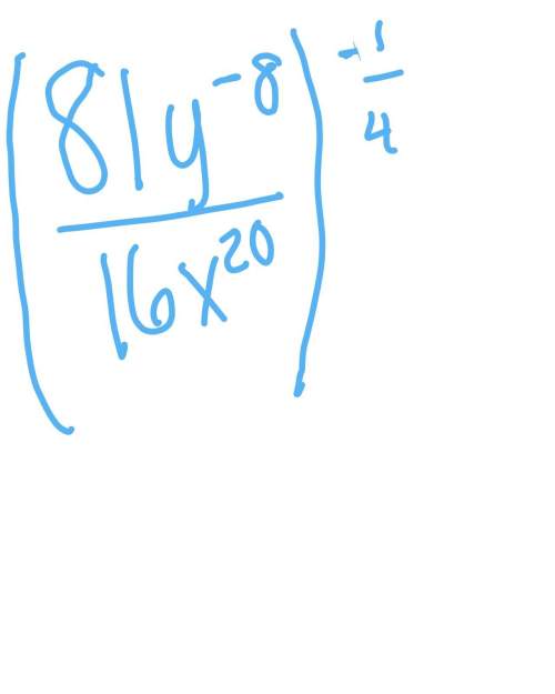 Simplify the expression ((81y^-8)/(16x^20))^-1/4
