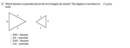 Which theorem or postulate proves the two triangles are similar
