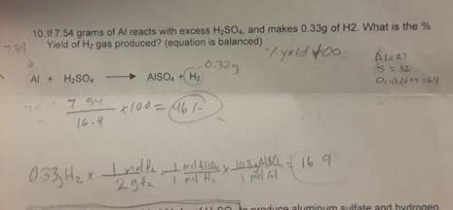 Hi i'm having trouble solving this question" if 7.54 grams of al reacts with excess of h2so4, and ma