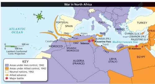 What long-term impact did the fighting shown on this map have on the war in europe? it opened up a
