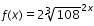 Determine the domain and range of the function (equation is below) a. {x| all real numbers}; {y| y