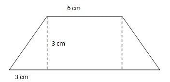 Find the area of the trapezoid. a) 18 cm2 b) 22.5 cm2 c) 27 cm2 d) 45 cm2