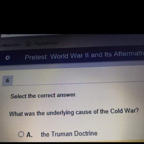 What was the underlying cause of the cold war