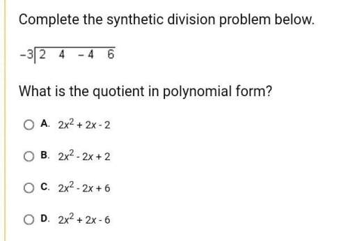 What is the quotient in the polynomial form?