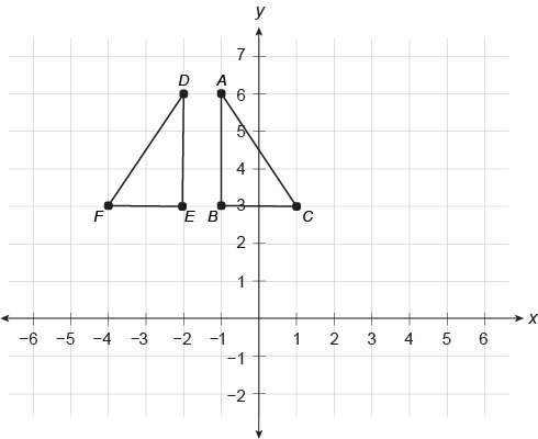100 points what series of transformations map triangle abc onto triangle def  to prove that abc≅def