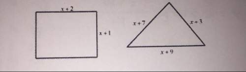 Find the value of x so that the rectangle and the triangle have the same perimeter. what is the peri