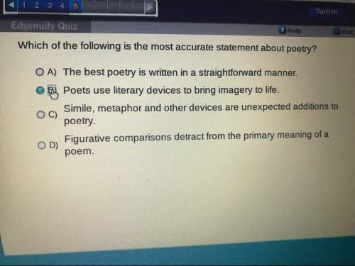 Which of the following is the most accurate statement about poetry