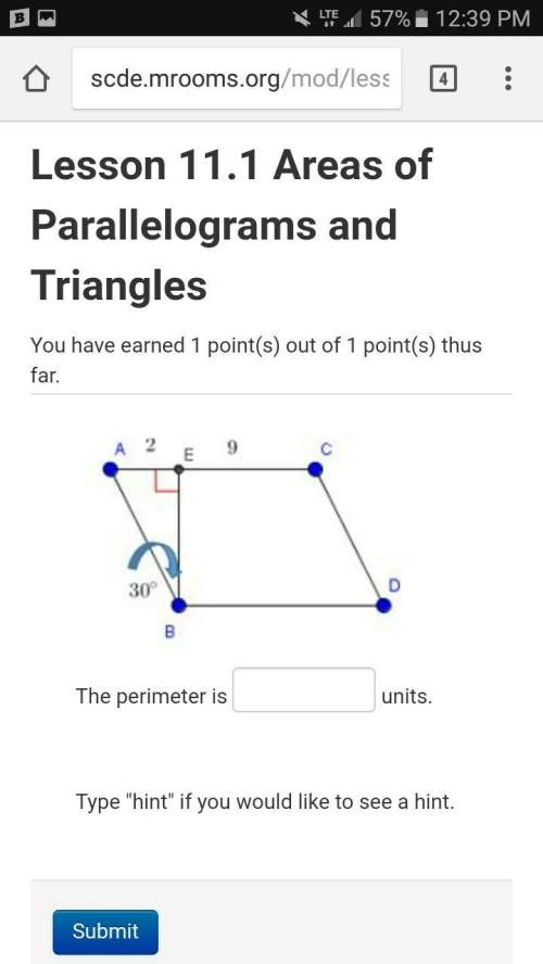 What is the perimeter of the parallelogram?