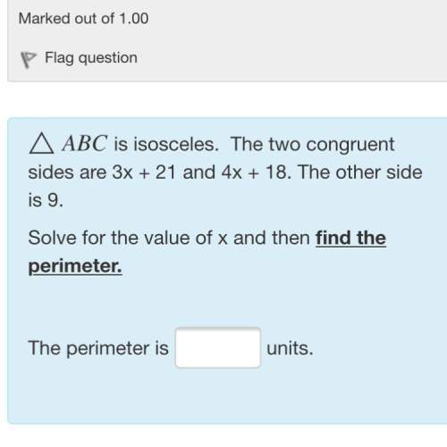 Solve for the value of x and find the perimeter