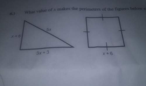 What value of x makes the perimeter of the figure below equal