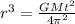 r^3=\frac{GMt^2}{4\pi^2}
