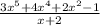 \frac{3x^{5}+4x^{4}+2x^{2}-1}{x+2}