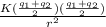 \frac{K(\frac{q_1+q_2}{2})(\frac{q_1+q_2}{2})}{r^{2}}