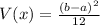 V(x) = \frac{(b-a)^2}{12}