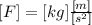 [F]=[kg] \frac{[m]}{[s^2]}