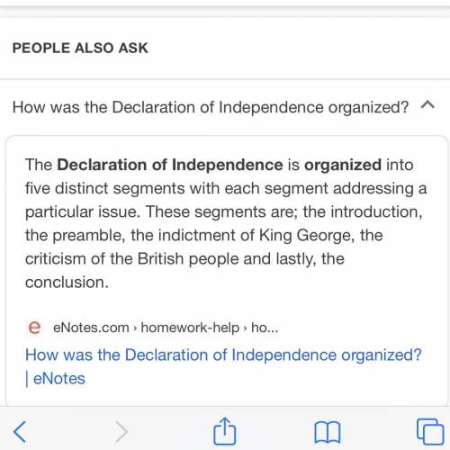How was the document for decoration of independence strutted