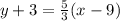 y+3=\frac{5}{3}(x-9)