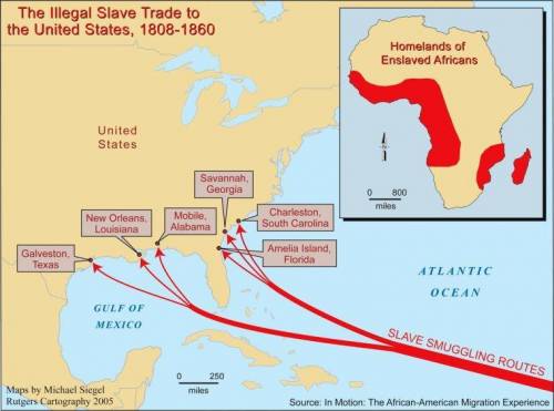 Look at the map on page 179. how was slavery increasing despite importation being banned in 1809?