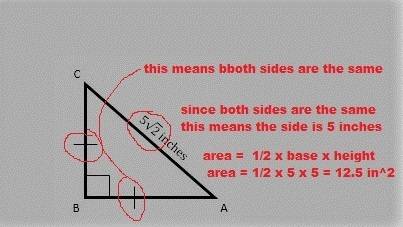 What is the area of angle abc?  round to the nearest tenth