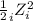 \frac{1}{2} \sumC_{i}Z^{2}_{i}